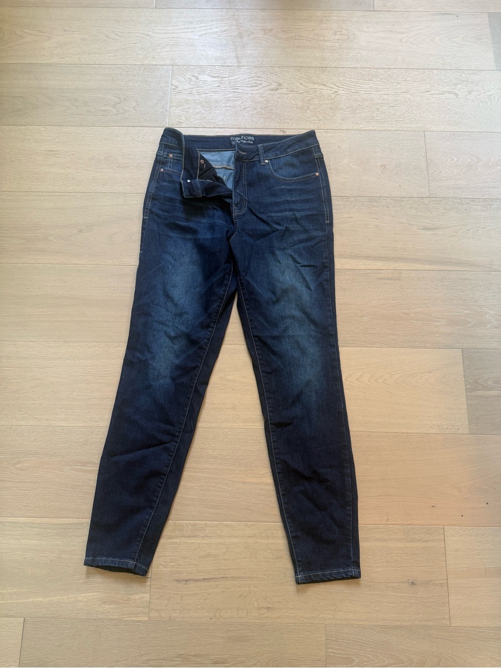 Maurices Dark Indigo Skinny Jeans